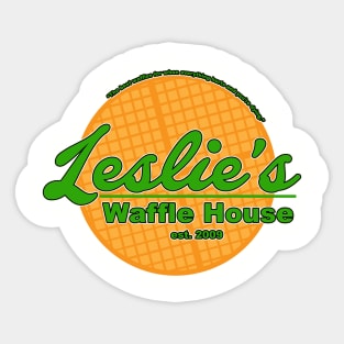 Leslie's Waffle House Sticker